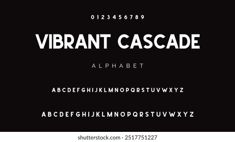 Creative sans serif alphabet ligature display font vector. Modern typography style illustration
