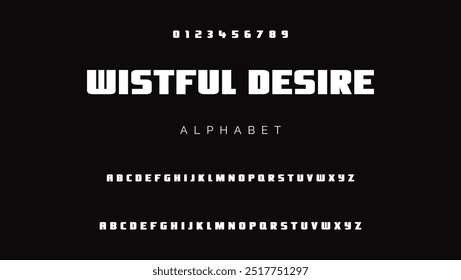 Creative sans serif alphabet ligature display font vector. Modern typography style illustration