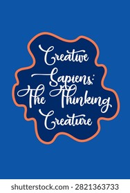 Creative Sapiens: The Thinking Creature,t-shirt design fashion  skateboarding vector