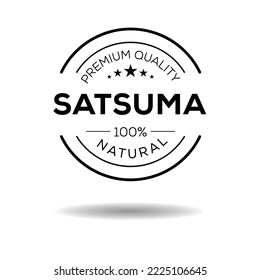 Creative (Satsuma), Satsuma label, vector illustration.