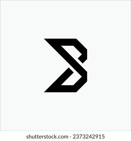 Creative SB or SB initial line art monogram modern brand unique logo design