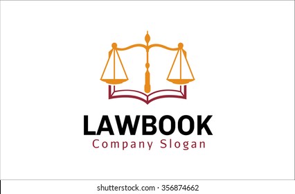 Creative Scale of Justice Law Open Book Logo Vector Symbol Illustration Design