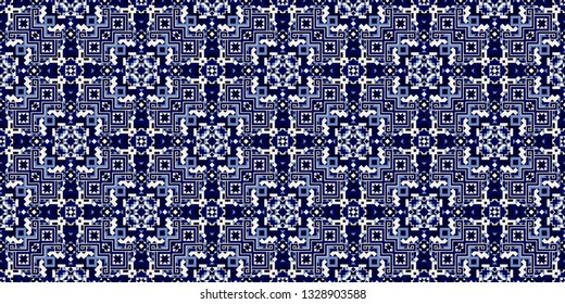 Creative scandinavian vector seamless pattern. Folklore geometric tile. Barbarian ornament. Modern aztec design.
