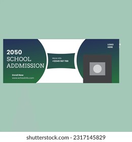 creative school addmission web banner design