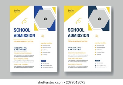 Creative School Admission Flyer Design