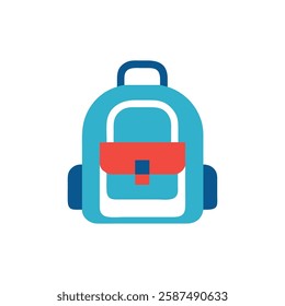 Creative School Bag Illustration Icon