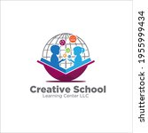 creative school learning center logo designs simple modern