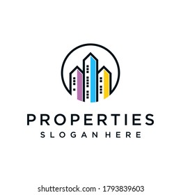 Apartment Real Estate Logo Vector Icon Stock Vector (Royalty Free ...