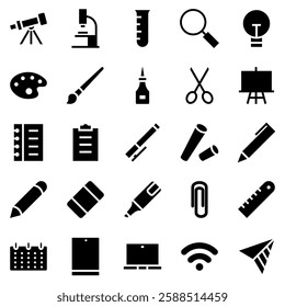 Creative and Scientific Exploration icon set