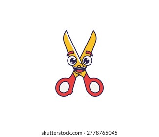 Creative Scissors Illustration for Crafting Enthusiasts in a Fun Studio Environment