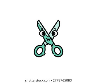 Creative Scissors Illustration for Crafting Enthusiasts in a Fun Studio Environment