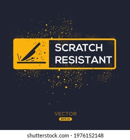 Creative (Scratch Resistant) Icon ,Vector Sign.