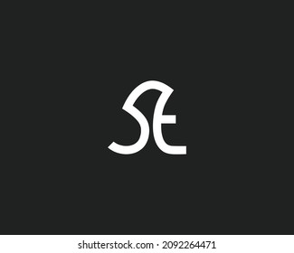 Creative SE Letter Logo Template Vector Design