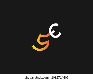 Creative SE Letter Logo Template Vector Design