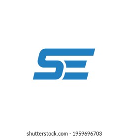 creative SE letter logo-Text logo