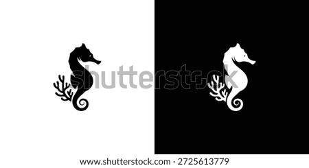 Creative Seahorse Logo Designs icon illustration