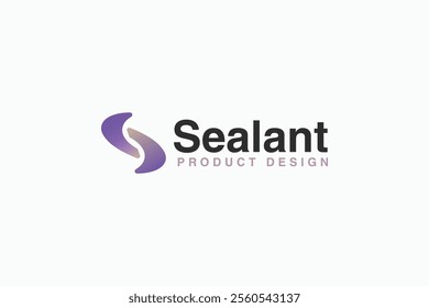 creative sealant logo vector design template with elegant gradient. modern initial S, letter S, S symbol logo design vector ideas for epoxy, waterproofing, sealer and sealant business