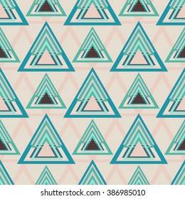 Creative Seamless abstract geometric  hipster background pattern in vector. Hipster Chevron Fashion wallpaper bright colored print design .Pop art rug