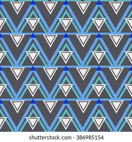 Creative Seamless abstract geometric  hipster background pattern in vector. Hipster Chevron Fashion wallpaper bright colored print design .Pop art rug