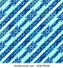 Creative Seamless abstract geometric hipster background pattern in vector. 