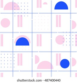Creative  Seamless abstract geometric hipster background pattern in vector. Hipster Chevron Fashion wallpaper design .Pop art 
