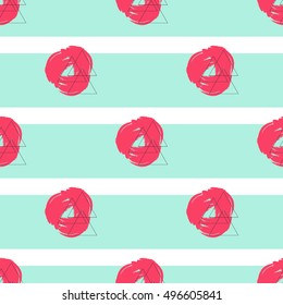 Creative Seamless abstract geometric hipster background pattern