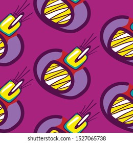 Creative seamless abstract pattern with repeat element. 