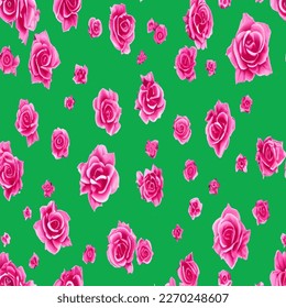 Creative seamless background of abstract roses in the form of a square, vector eps 10
