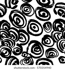 Creative seamless geometric pattern. Textures made with ink. Hand-drawn for your designs: posters, invitations, cards, etc. Vector.