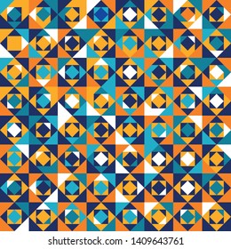 Creative seamless geometrical shape pattern