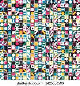 creative seamless geometrical shape pattern