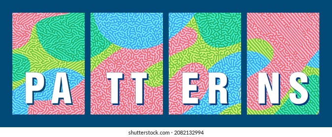 CREATIVE SEAMLESS ORGANIC PATTERN BACKGROUND TEXTURES. MODERN PATTERNS. BEAUTIFUL NATURE LIVING PATTERNS