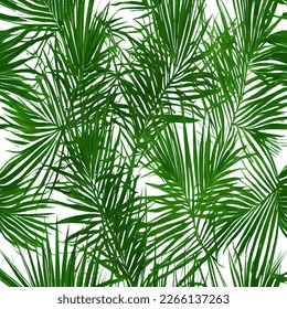 Creative seamless palm leaf background, vector eps 10