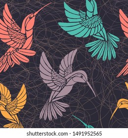 Creative Seamless pastel pattern. Artistic universal background. Hand Drawn textures. Design for fashion, textile, poster, card, invitation, header, cover, placard, brochure, fabric.