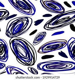 Creative seamless pattern with beautiful bright abstract elements. Colorful texture for any kind of a design. Graphic abstract background. Contemporary art. Trendy modern style.	