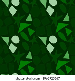 Creative seamless pattern with beautiful bright abstract elements. Colorful texture for any kind of a design. Graphic abstract background. Contemporary art. Trendy modern style.	