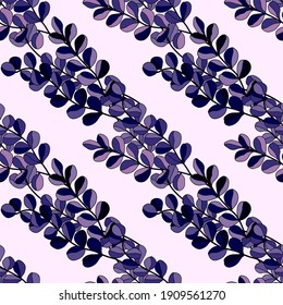 Creative seamless pattern with cartoon forest. Bright summer print with tropical leaves. Tropical pattern. Jungle exotic summer print.	