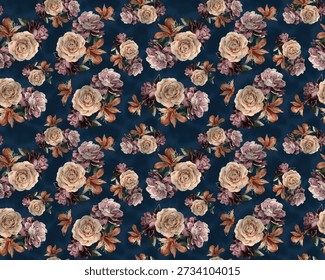 Design de padrão sem costura criativo ideal para uso têxtil, moda, papel de parede e fundo.