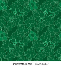 Creative seamless pattern with flowers in ethnic style. Floral decoration. Traditional paisley pattern. Textile design texture.Tribal ethnic vintage seamless pattern. Asian art.	