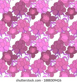 Creative seamless pattern with flowers in ethnic style. Floral decoration. Traditional paisley pattern. Textile design texture.Tribal ethnic vintage seamless pattern. Asian art.	