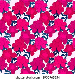 Kreatives, nahtloses Muster mit Blumen im ethnischen Stil. Blumendekoration. Traditionelles Paisley-Muster. Textile Design Textur.Stamm ethnische Vintage nahtlose Muster. Asiatische Kunst.	