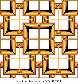 Creative seamless pattern in the form of square tiles (vector EPS 10)