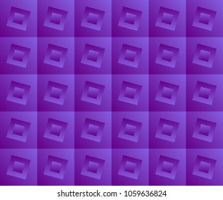 Creative seamless pattern with gradient square tiles. Colorful abstract background. Asymmetric composition of geometric figures. Vector cover for poster, card template, annual report, website, banner.