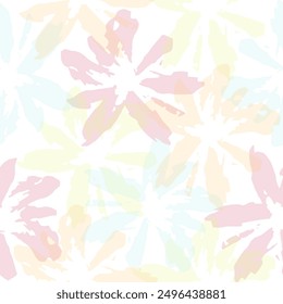 Creative seamless pattern. Modern design. Alcohol ink. Vector illustration.  Flower garden prepared for textile digital printing or card