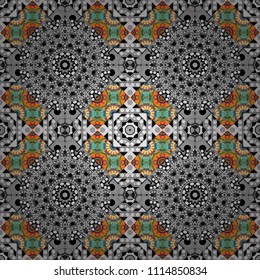 Creative seamless pattern, modern diagonal abstract background with geometric elements. Blue, gray and black diagonal tiles. Vector stock illustration in a modern flat style.