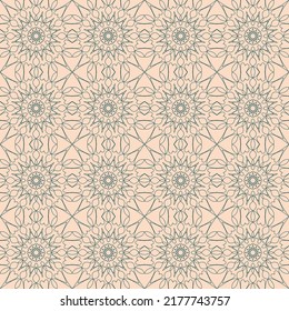 Patrón transparente creativo color rosa pastel mandala fondo geométrico simétrico para el diseño
