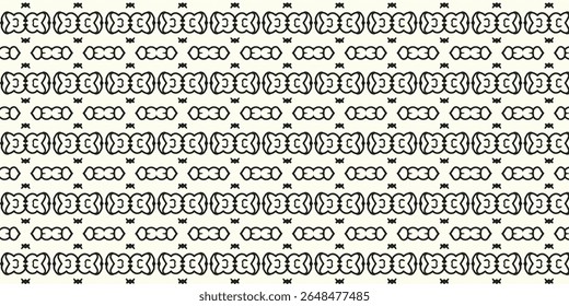 Creative seamless pattern with soft abstract shapes and a playful symmetrical layout. Ideal for retro wallpapers, textile prints, or graphic backgrounds.