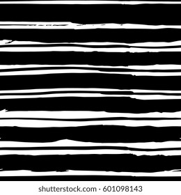 Creative seamless pattern with stripes. Textures made with ink. Hand-drawn for your designs: posters, invitations, cards, etc. Vector.