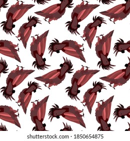 Creative seamless pattern with tropical birds, parrots, leaves and flowers. Trendy texture with hand drawn exotic plants. Swimwear botanical design. Jungle exotic summer print.	
