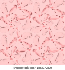 Creative seamless pattern with tropical birds, parrots, leaves and flowers. Trendy texture with hand drawn exotic plants. Swimwear botanical design. Jungle exotic summer print.	